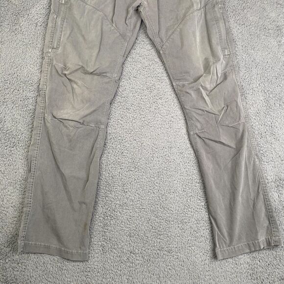Kuhl Pants Mens 30x30 Gray Outdoor Hiking Cargo Stretch Durable Rugged Nylon - Picture 3 of 15